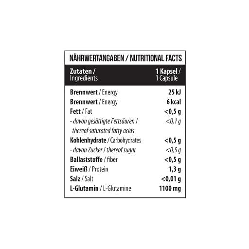 MST - L-glutamin - 120 kapsler
