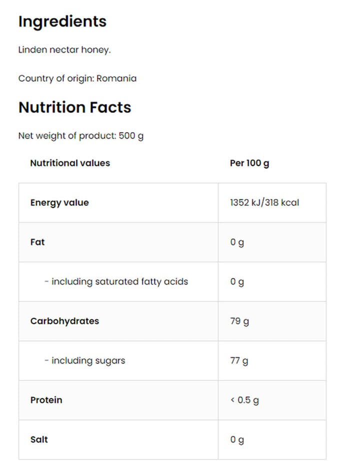 Ostrovit - Linden Honey - 500g