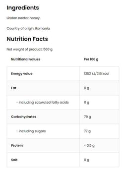 Ostrovit - Linden Honey - 500g