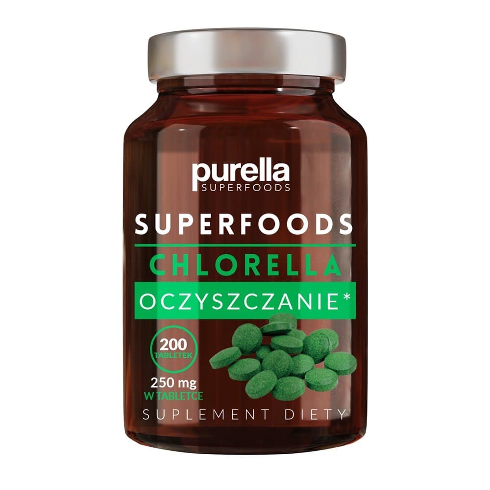 Purella - Chlorella - 200 Tablets – Purella förpackning