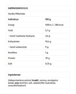 Wispy - 100% Whey Protein Vanilla Milkshake - 1800g