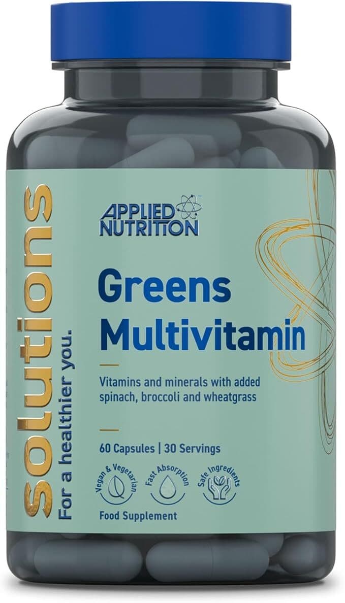 Applied Nutrition - Solutions Greens Multivitamin - 60 Caps – Applied Nutrition förpackning