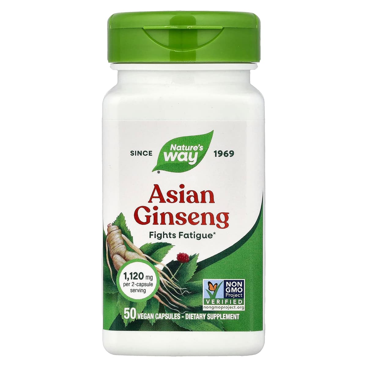 Nature'S Way - Asian Ginseng - 50 Caps