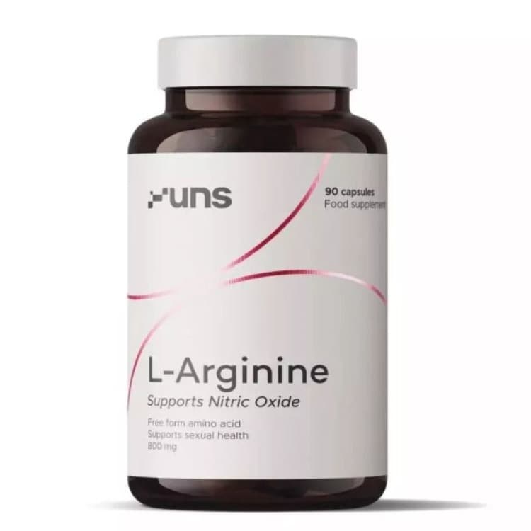 UNS - L-Arginine - 90 Caps – UNS förpackning