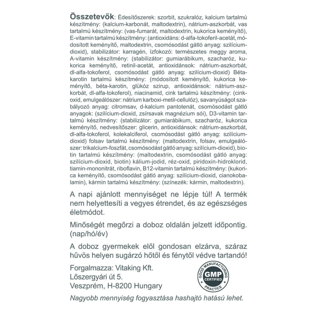 Vitaking - Monivitamiini lapsille - 90 tablettia