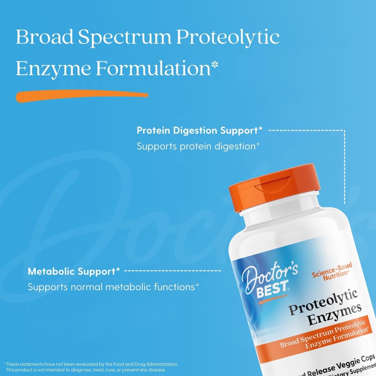 Doctor's Best - Proteolytiske Enzymer - 90 Vcaps