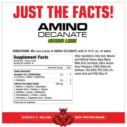 Musclemeds - Amino Decanate, Citrus Lime - 360g