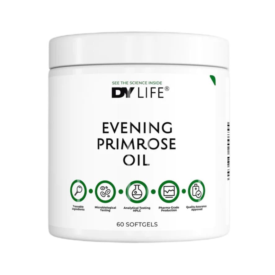 DY LIFE - Evening Primrose Oil - 60 softgels – DY LIFE förpackning