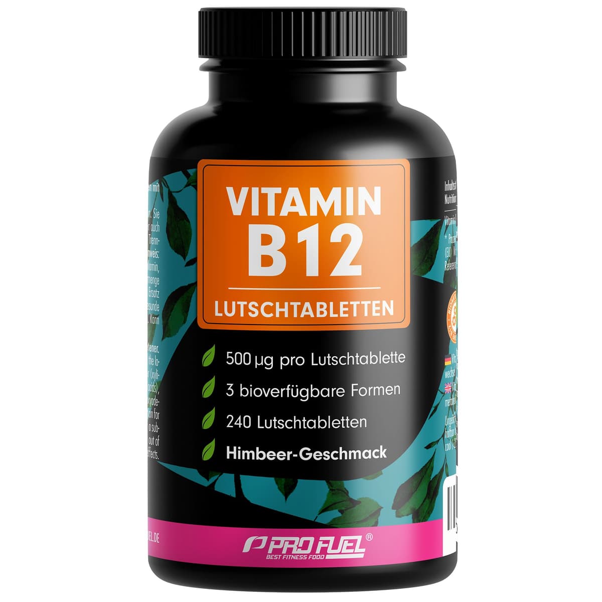 PRO FUEL - Vitamin B12 - Sugtabletter – PRO FUEL förpackning