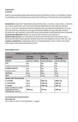 Nanosupps - Super Pære - 420g