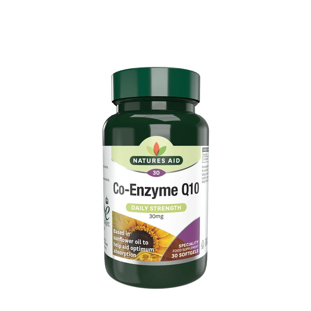 Natures Aid - Co-Enzyme Q10 - 30 Sgels