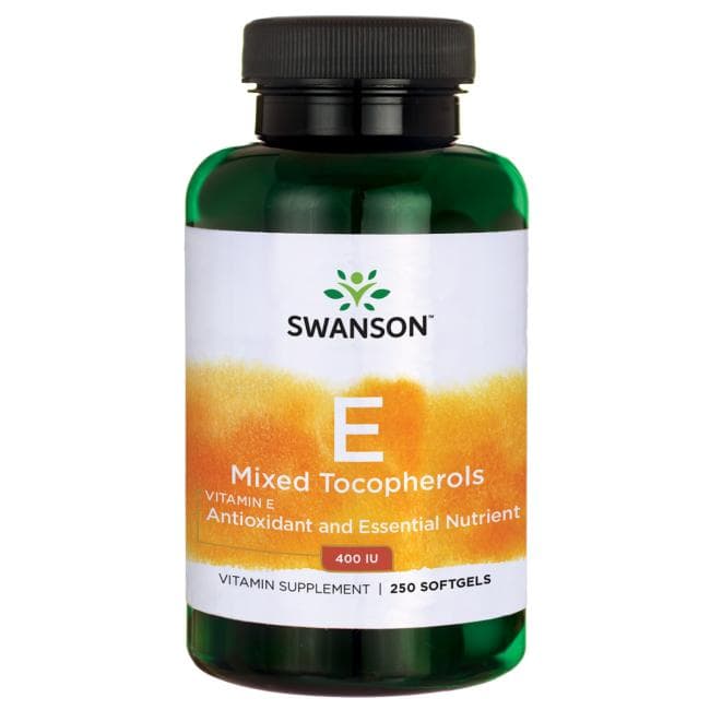 Swanson - Vitamin E Mixed Tocopherols - 250 Softgels – Swanson förpackning