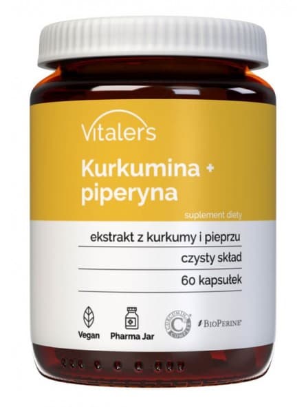 Vitalers - Turmeric + Piperine - 60 Caps – Vitalers förpackning
