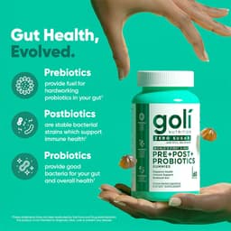 Goli Zero Sugar Pre + Post + Probiotics Gummies - 60 Gummies
