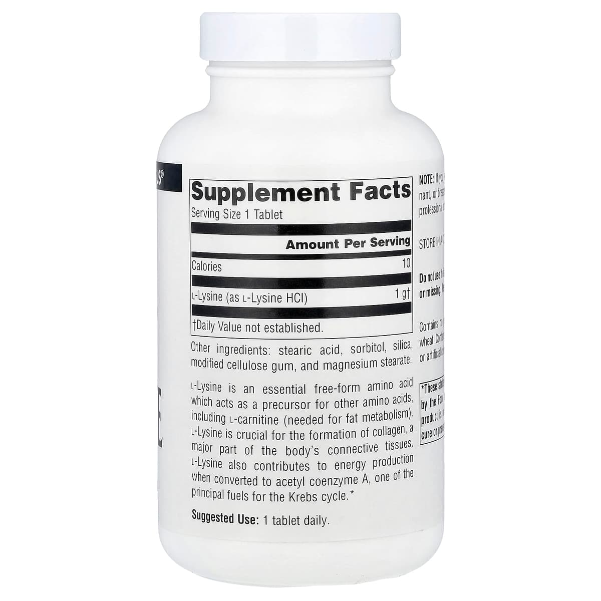Source Naturals - L-Lysine - 100 Tabs