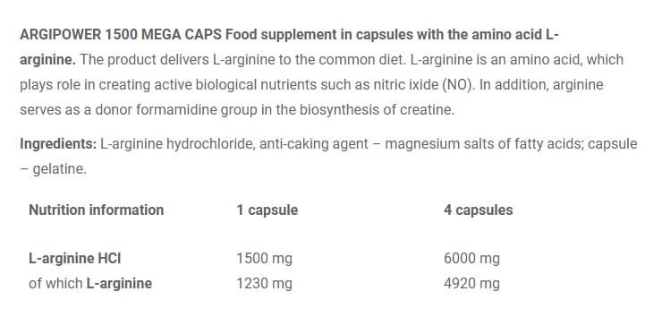 Olimp Labs - Argipower - 120 Kaps