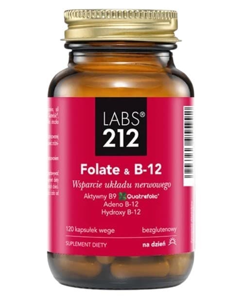 Labs 212 - Folate & B-12 - 120 Caps – LABS 212 förpackning