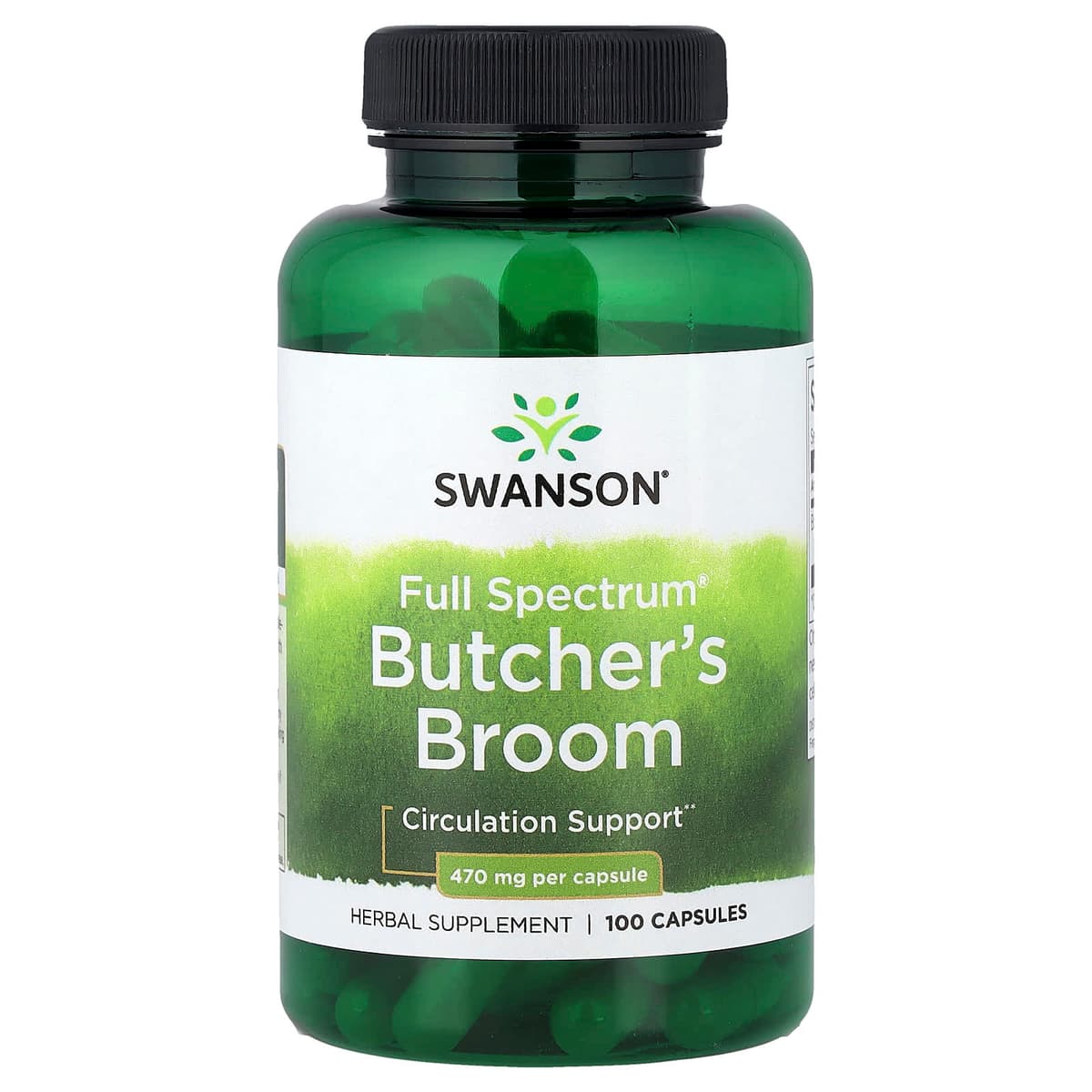 Swanson - Fuldspektrum Butcher's Broom - 100 Kapsler