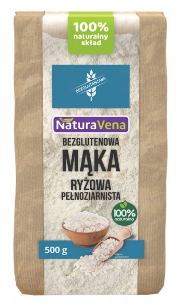 NaturaVena - Gluten Free Rice Flour Whole Grain - 500 g – Naturavena förpackning