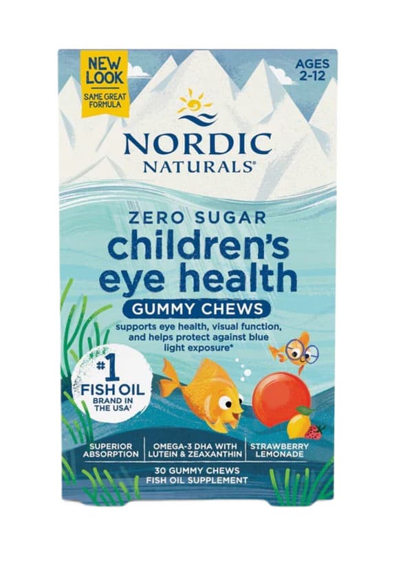 Nordic Naturals - Children's Eye Health - 30 Gummy Chews – Nordic Naturals förpackning