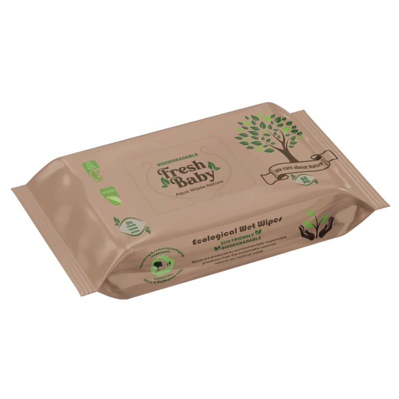 Fresh Baby - Aqua Nature Ecological Wet Wipes - 60 wipes