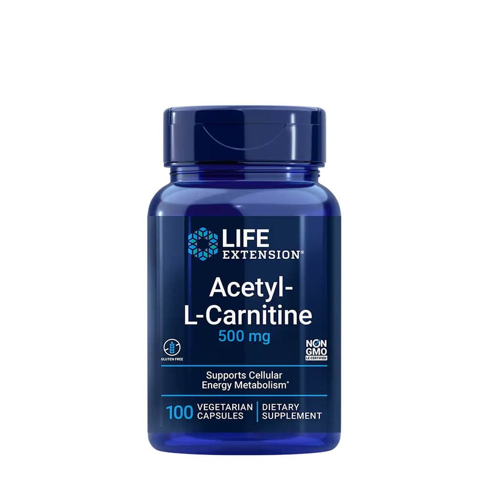 Life Extension - Acetyl-L-Carnitine - 100 Vcaps – Life Extension förpackning
