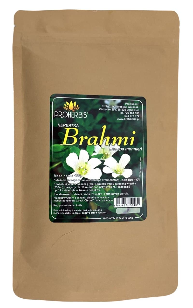 Proherbis - Brahmi - 100g – Proherbis förpackning