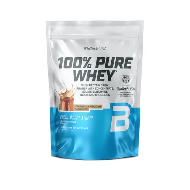 BioTechUSA - 100 % Pure Whey Karamelcappuccino, 400 g