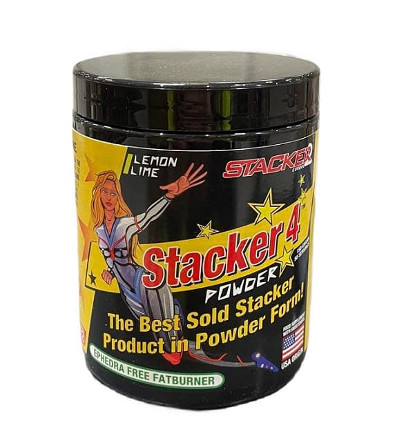Stacker2 - Stacker 4 Powder, Lemon Lime - 150g – Stacker2 förpackning