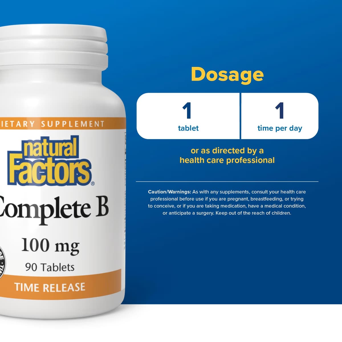 Natural Factors - Complete B - 90 tablettia
