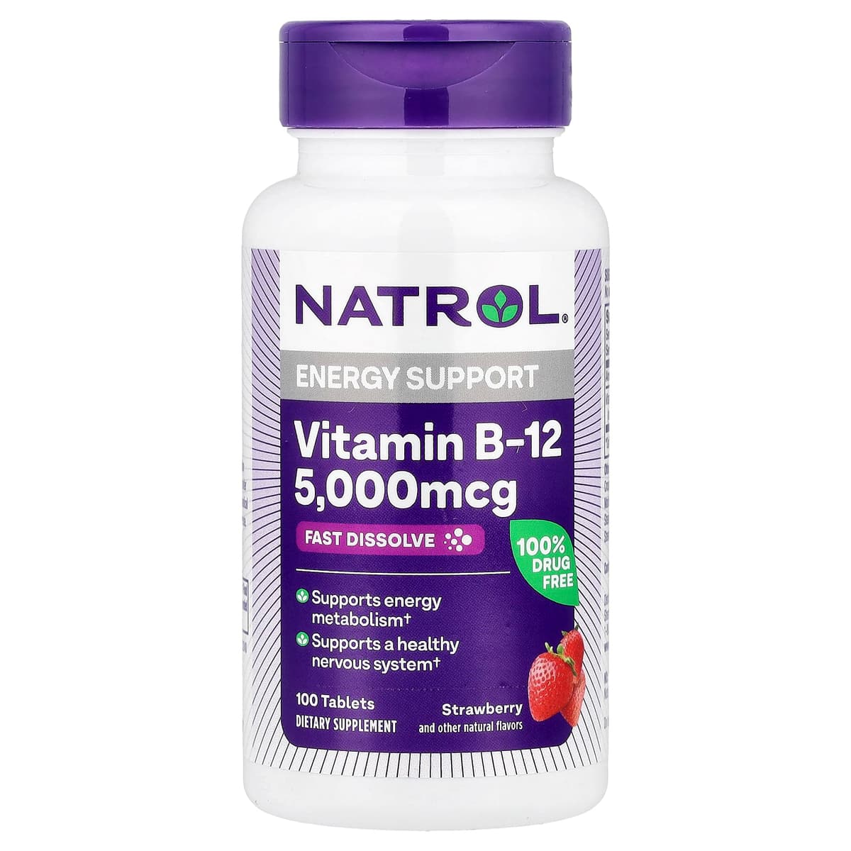 Natrol - Vitamin B-12 - 100 Tabletter
