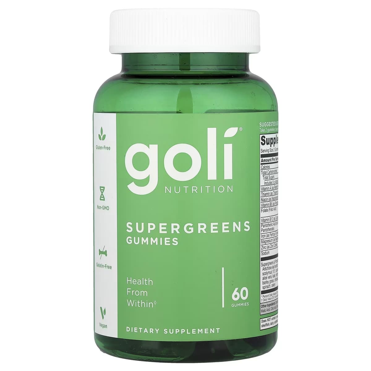 Goli Nutrition - Supergreens - 60 Karkkia