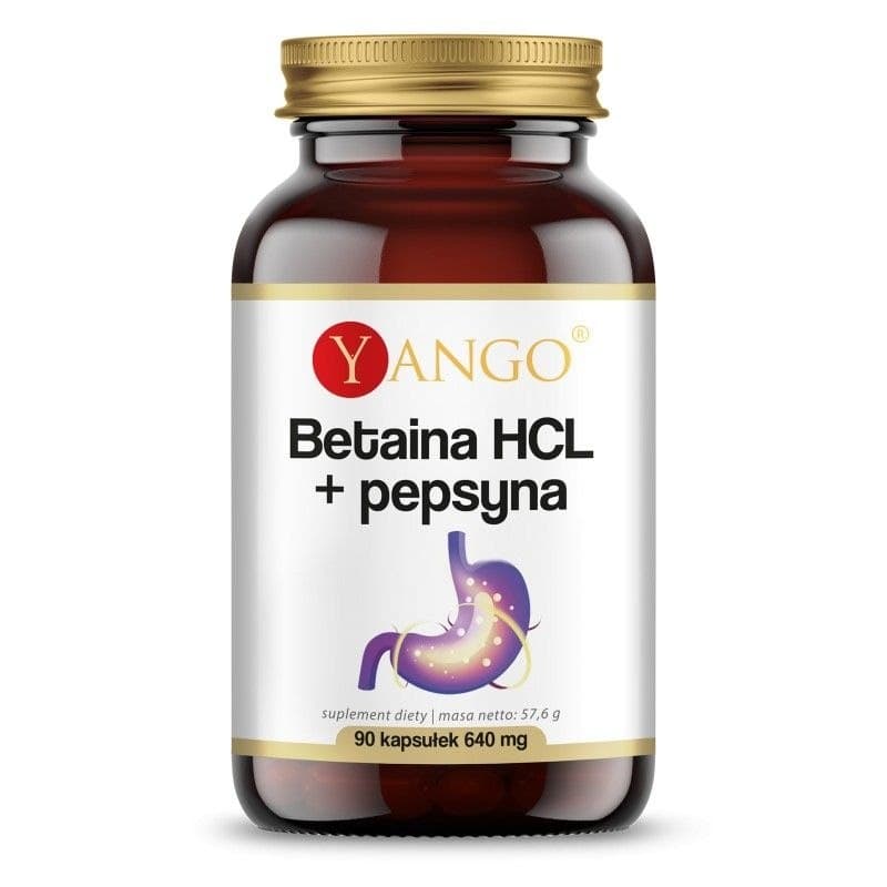 Yango - Betaine HCL + Pepsin - 30 Days - 90 Caps