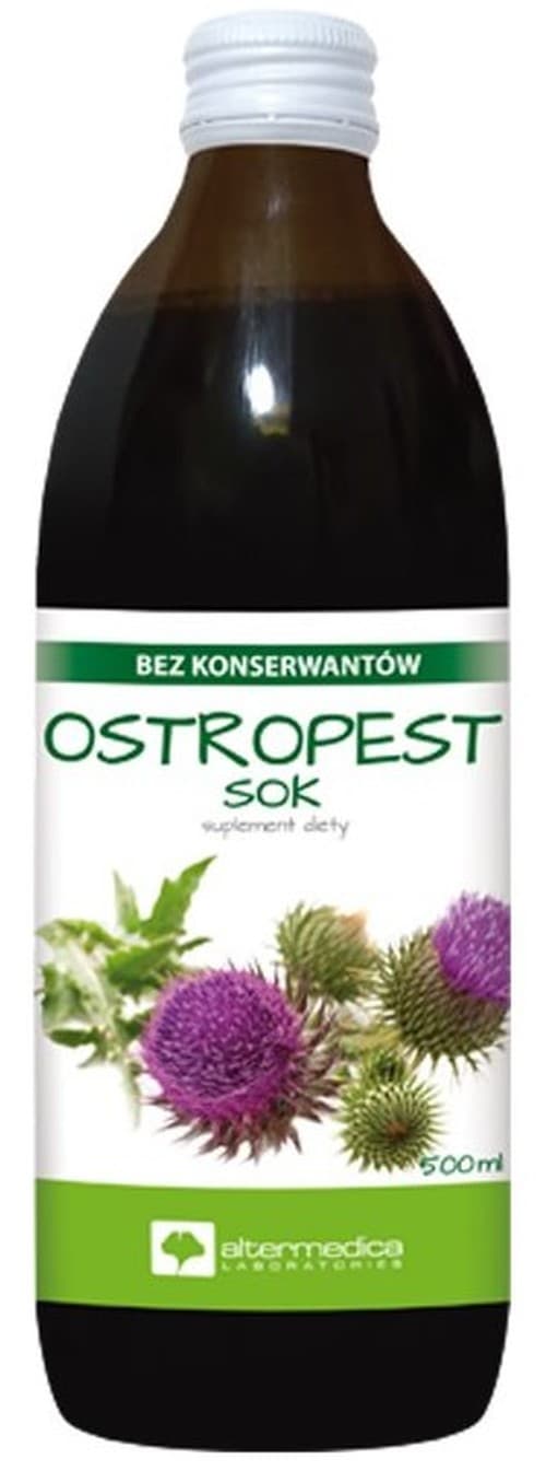 Alter Medica - Milk Thistle Juice 500ml – Alter Medica förpackning