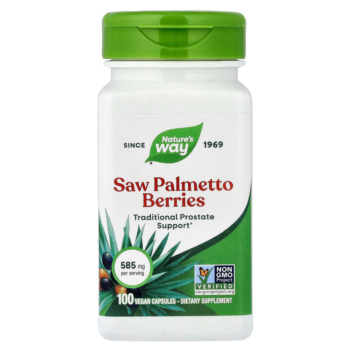 Nature'S Way - Saw Palmetto Berries - 100 Kapsler