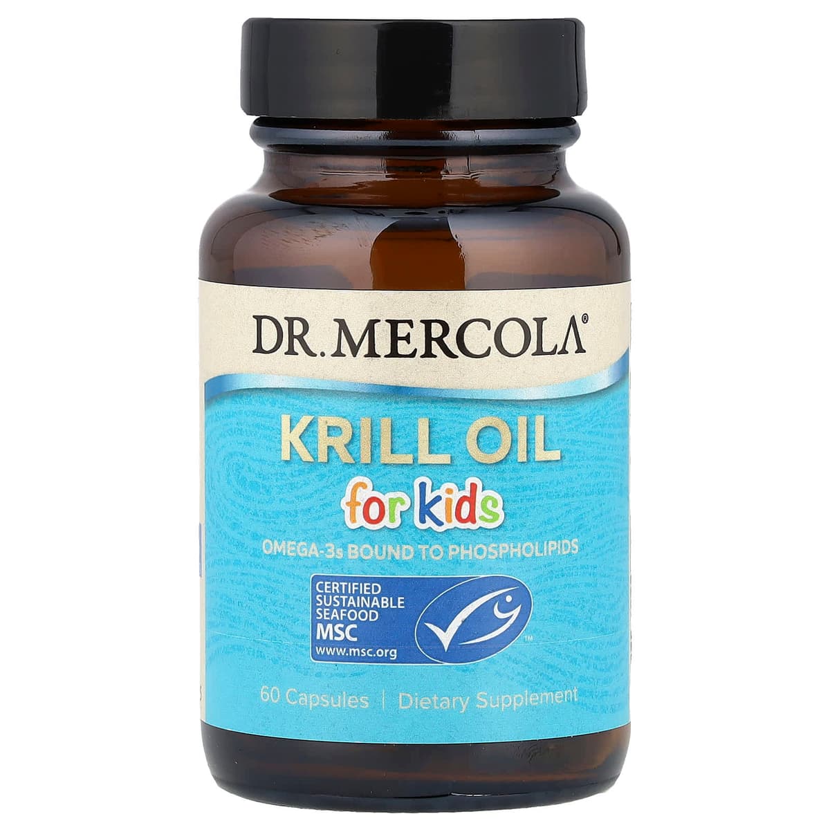 Dr. Mercola - Krillolie til Børn - 60 kapsler