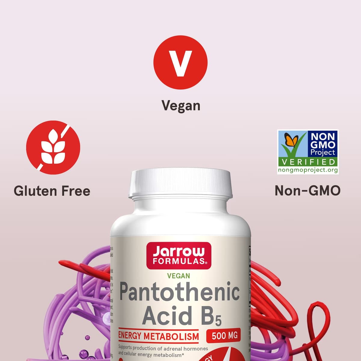 Jarrow Formulas - Pantothenic Acid B5 - 100 Veggie Caps
