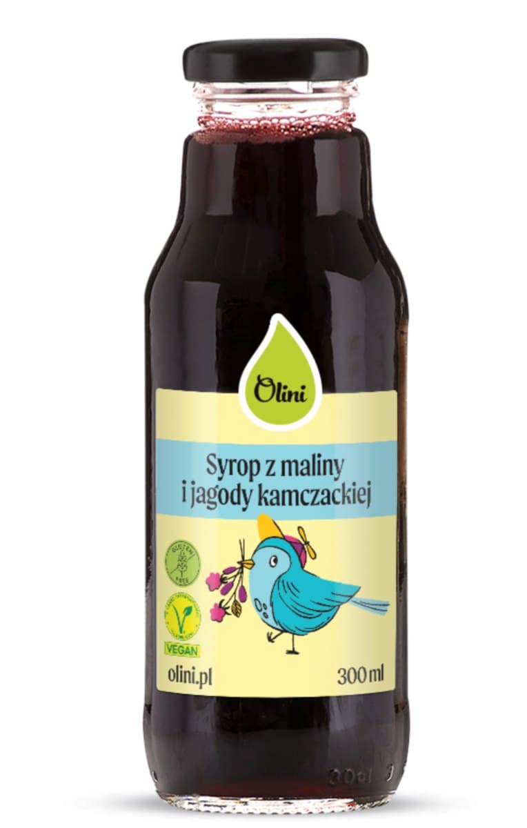 Olini - Raspberry and Sea Buckthorn Syrup - 300ml – olini förpackning