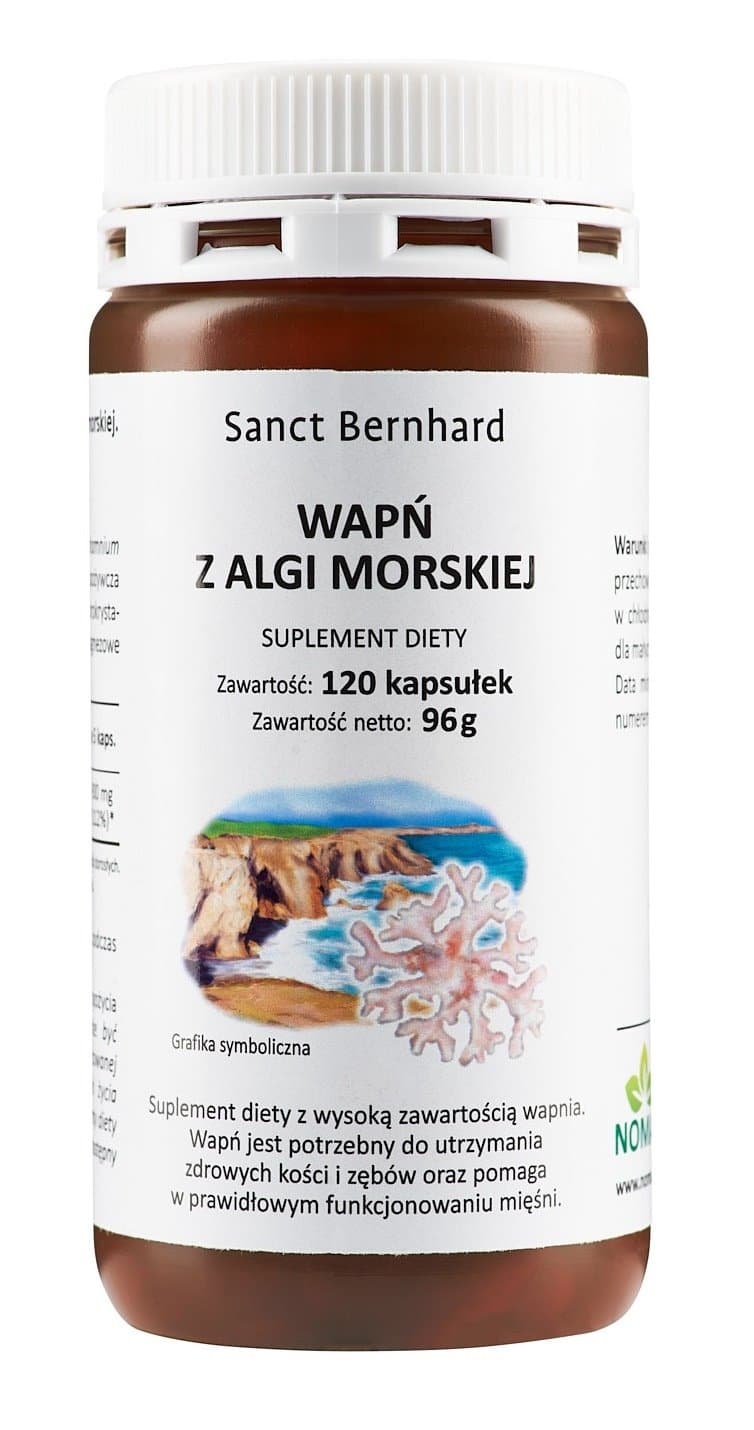 Kräuterhaus Sanct Bernhard - Calcium From Seaweed - 120 Caps – Kräuterhaus Sanct Bernhard förpackning