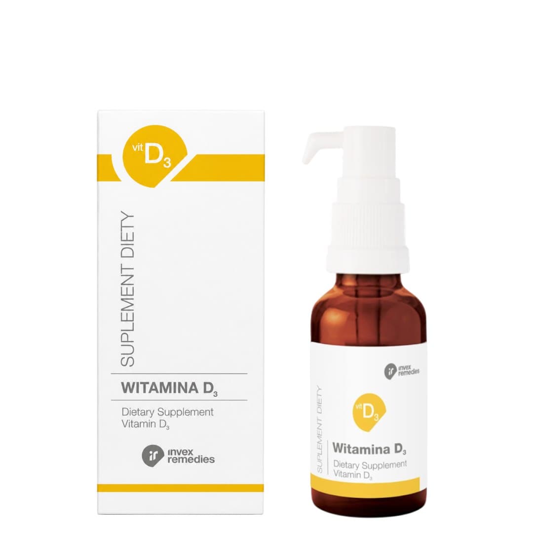 Invex Remedies - Vitamin D3 - 30ml – INVEX REMEDIES förpackning