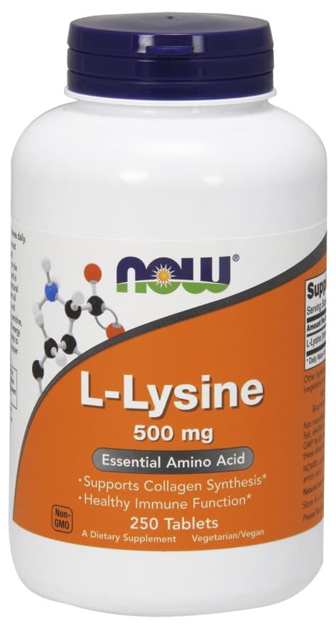 NOW Foods - L-Lysine - Amino Acid – NOW Foods förpackning