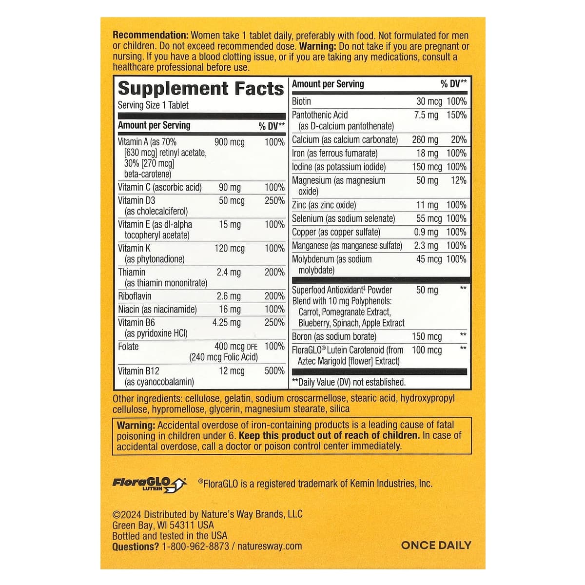 Alive! Women's Complete Multivitamin - 50 Tablets (KORT DATUM 2026-09-30)