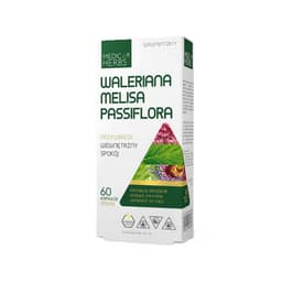 Medica Herbs - Valerian Melissa Passionflower - 60 Capsules