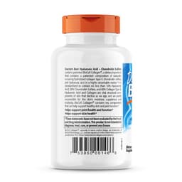Doctor's Best - Hyaluronic Acid + Chondroitin Sulfate with Biocell Collagen - 60 Capsules