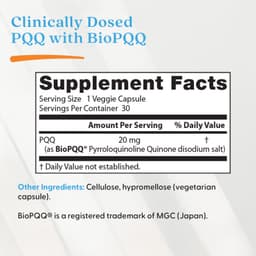 Doctor's Best - PQQ With Biopqq - 30 Vcaps