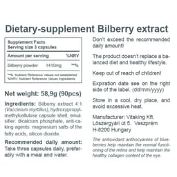 Vitaking - Bilberry Extract - 470mg