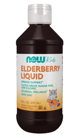 Now Foods - Elderberry Liquid For Kids - 237ml