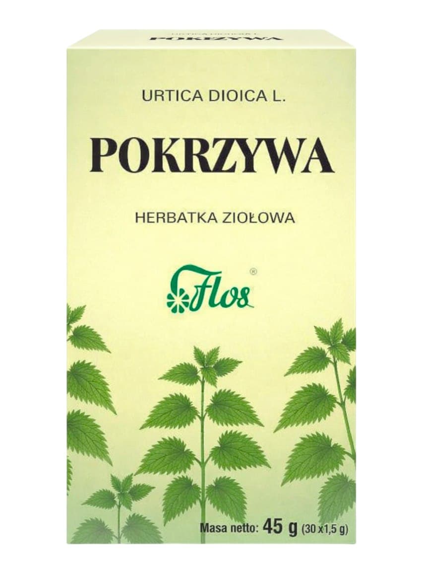 Flos - Nettle Herbal Tea - 45 g (30 x 1,5 g) – Flos förpackning