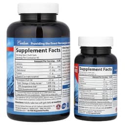 Carlson Labs - Omega-3 Gems Luonnollinen sitruuna 1600 mg - 120 kapselia
