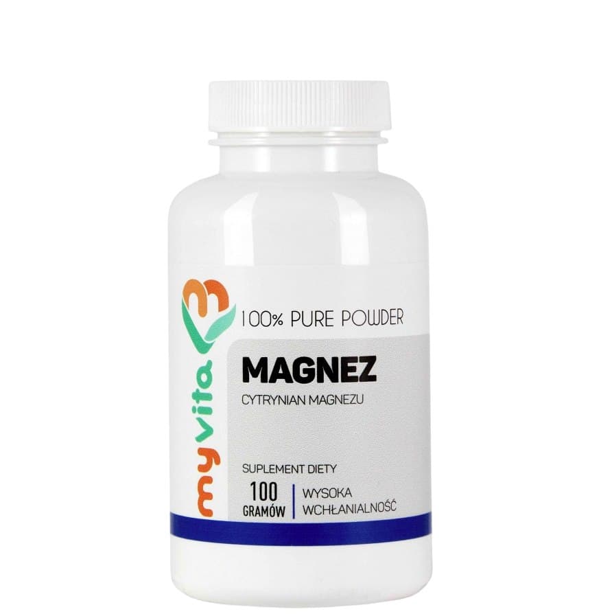 MyVita - Magnesium Citrate Powder 100g – MyVita förpackning